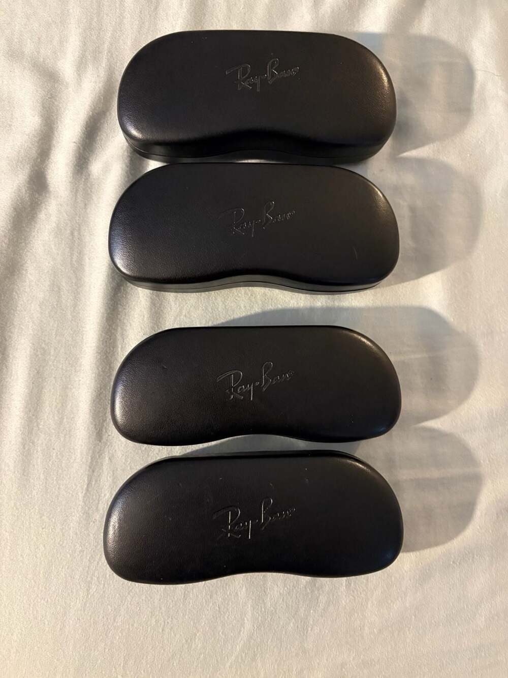 Ray-Ban Black Hard Clamshell Eyeglass Sunglasses Case lot of 4